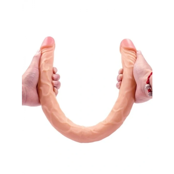 Censan Ten Rengi 55 cm Çift Taraflı Dildo Model No:1034