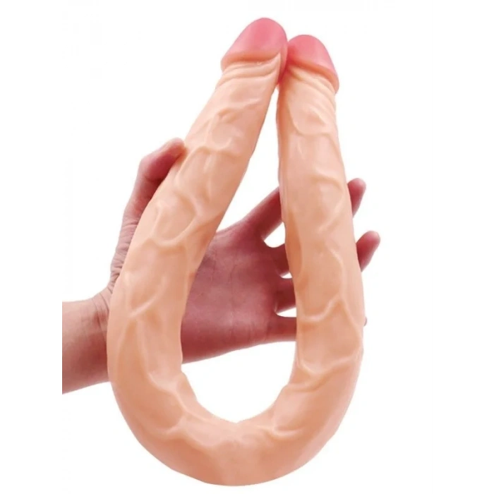 Censan Ten Rengi 55 cm Çift Taraflı Dildo Model No:1034