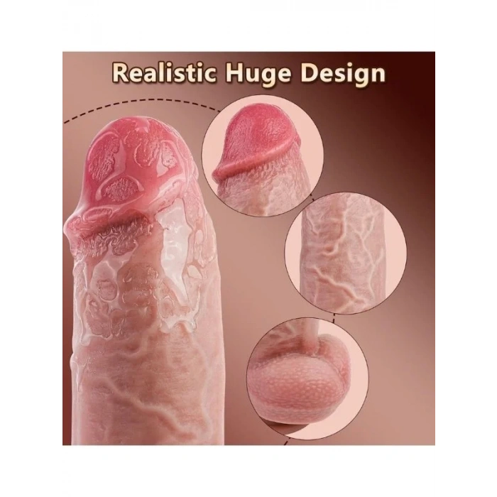 Censan Thrusting Huge Thick Dildo Vibratör 21 Cm