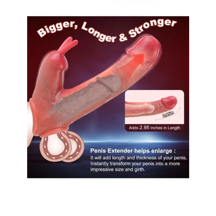 Censan Uzaktan Kumandalı Tavşan Penis Kılıfı