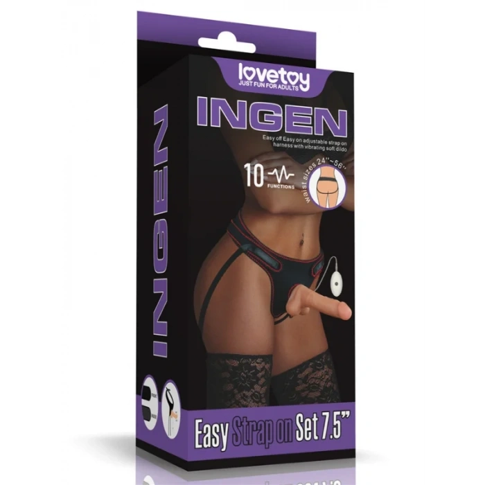 Censan Vibrating Easy Strapon Set  7.5 İnç Belden Bağlamalı Model2