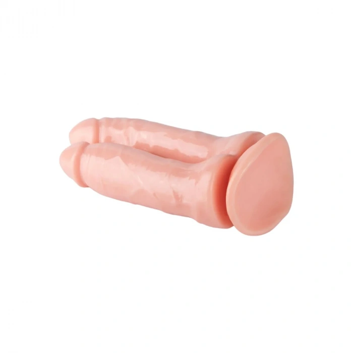 Çift Uçlu Ten Rengi Realistik Dildo