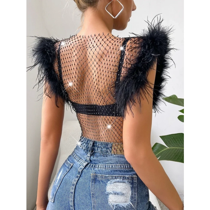 CROP ELBİSE  TÜYLÜ.