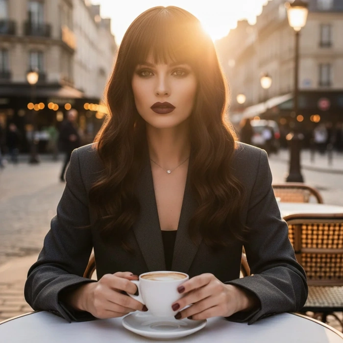 Dalgalı Kısa Perçemli Fiber Sentetik Peruk - Kumral