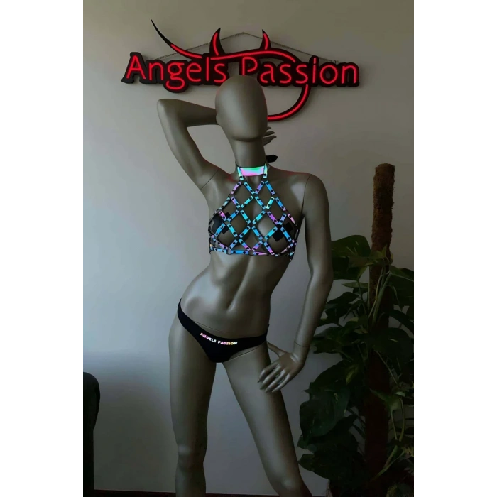 Dansçı Kıyafetleri - Karanlıkta Işıkla Parlayan Büstiyer - APFT443