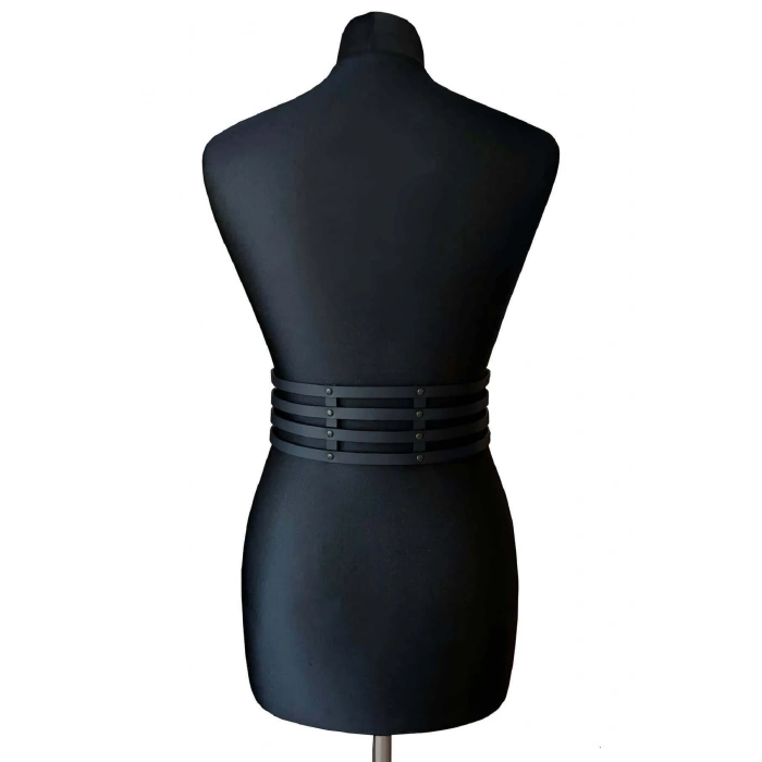 Deri Bayan Deri Dört Sırakı Bel Kemer - Brf910