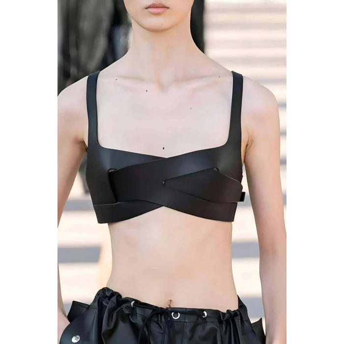 Deri Bra, Deri Sütyen Gögüs Harness - APFT1145