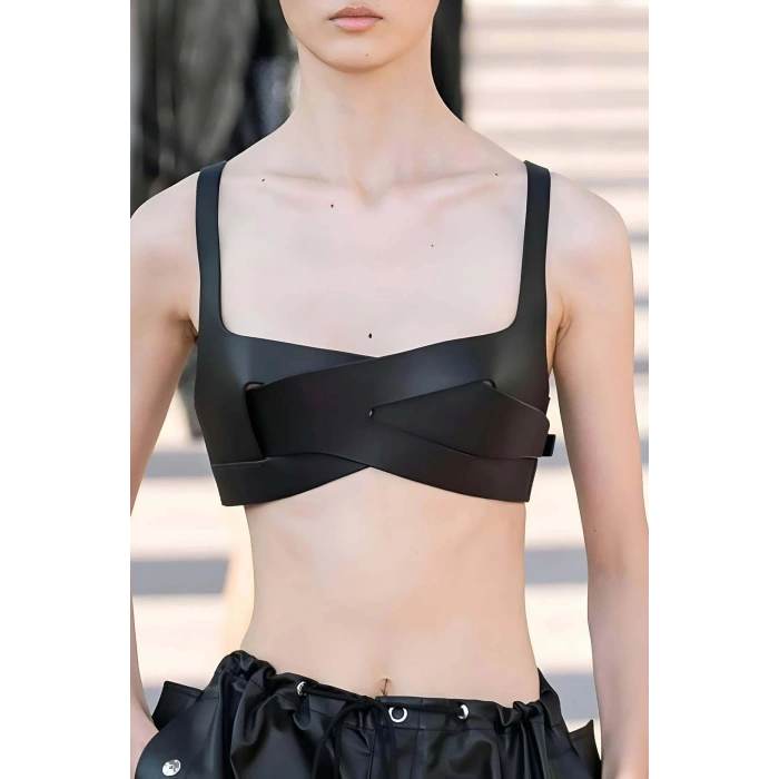 Deri Bra, Deri Sütyen Gögüs Harness - Brf1145