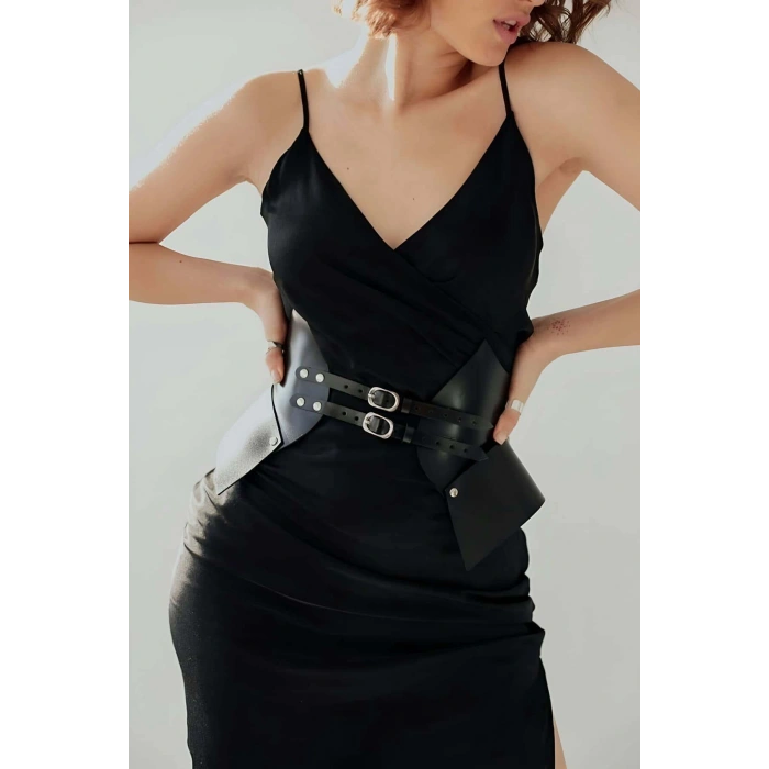 Deri Elbise Üzeri Kemer, Şık Elbise Kemeri - Brf1010