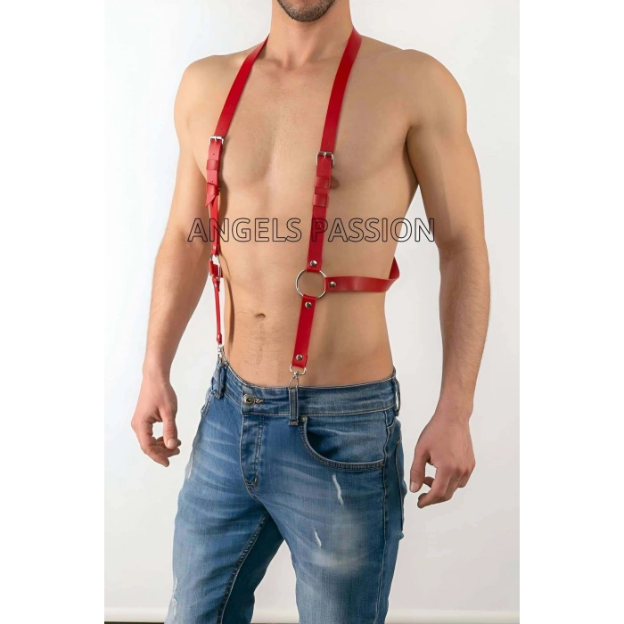 Deri Erkek  Pantalon Aksesuar, Deri Erkek  Harness - Brfm29