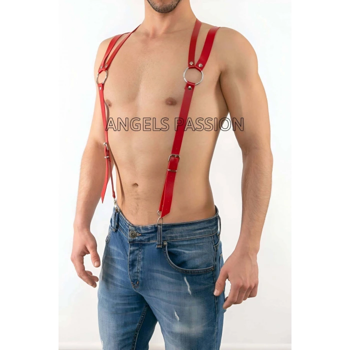 Deri Erkek  Pantolon Askısı, Deri Erkek  Harness - Brfm10