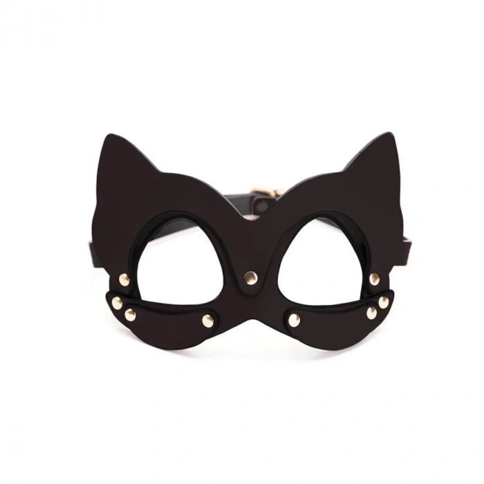 Deri Fantezi Maske Siyah