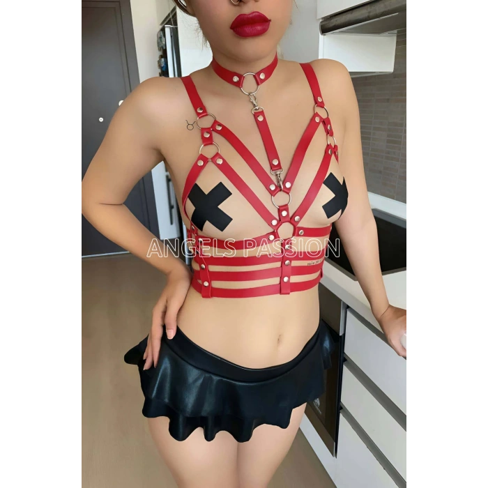 Deri İç Giyim Fantazi Deri Büstiyer - Brf511