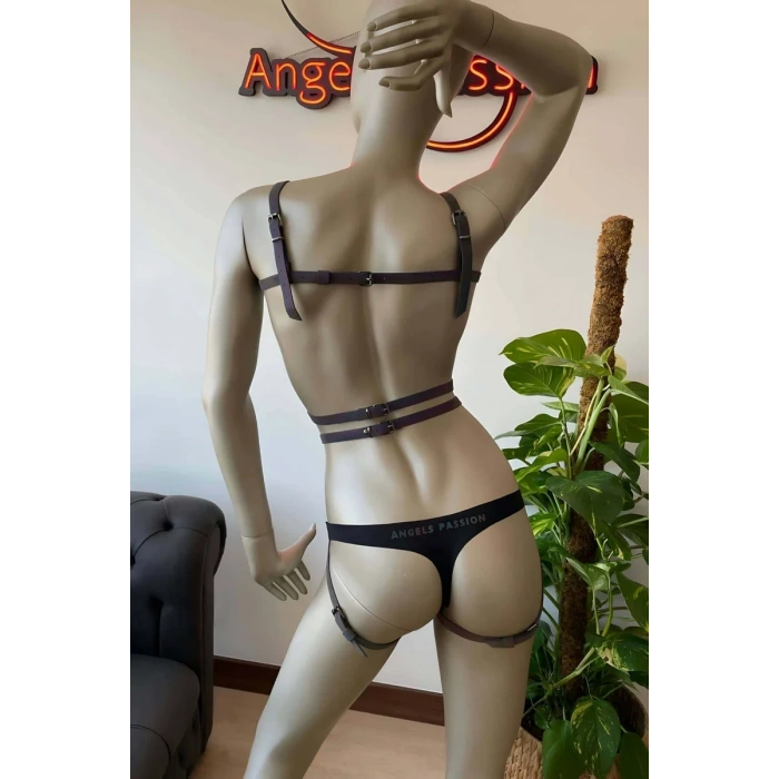 Direk Dans Kıyafetleri - Şık Reflektörlü Body Harness