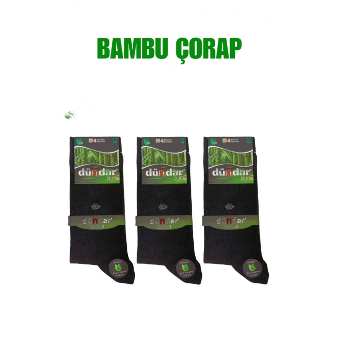 Dündar Erkek Bambu Dikişsiz Çorap 12 Adet