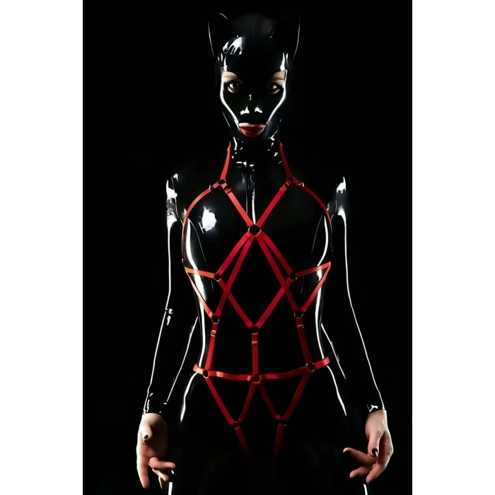 Elastik Seksi Body Harness, Seksi Full Body Bayan Harness - APFT1082