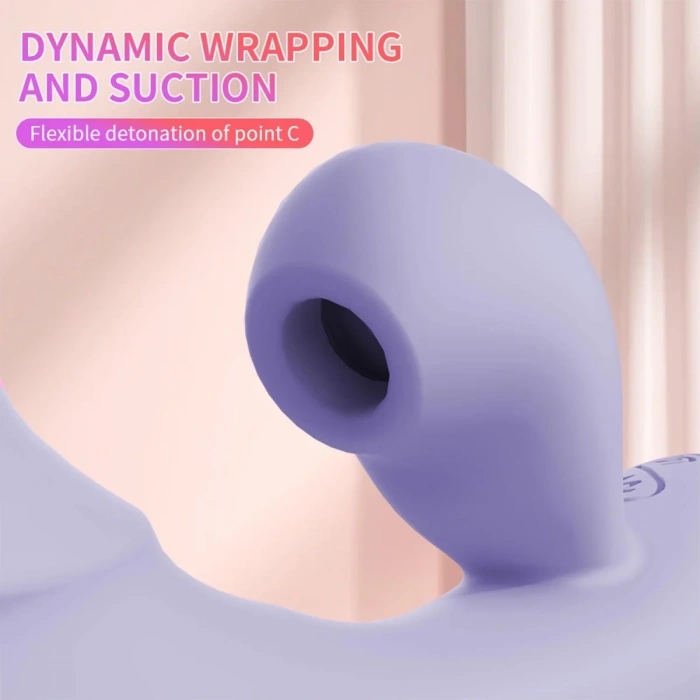 Emişli Curved Rabbit Vibratör Mor