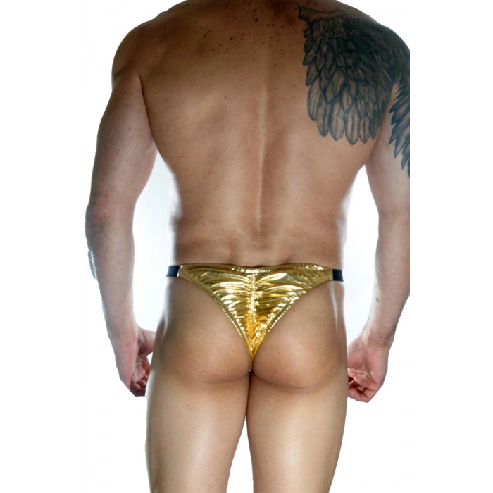 Erkek  Arkası Büzgülü Gold Brazillian Slip
