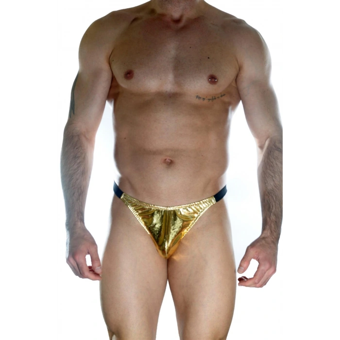 Erkek  Arkası Büzgülü Gold Brazillian Slip