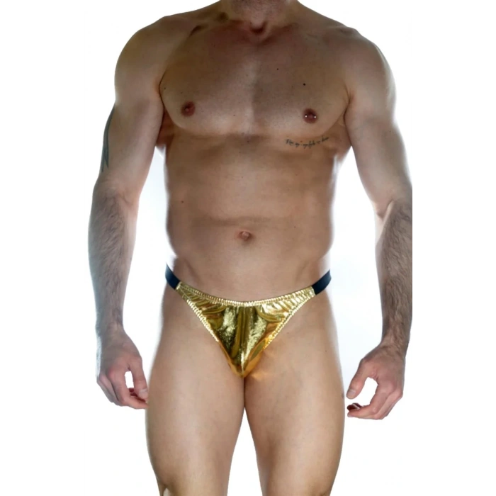 Erkek Arkası Büzgülü Gold Brazillian Slip