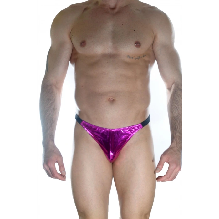 Erkek  Arkası Fuşya Büzgülü Brazillian Slip