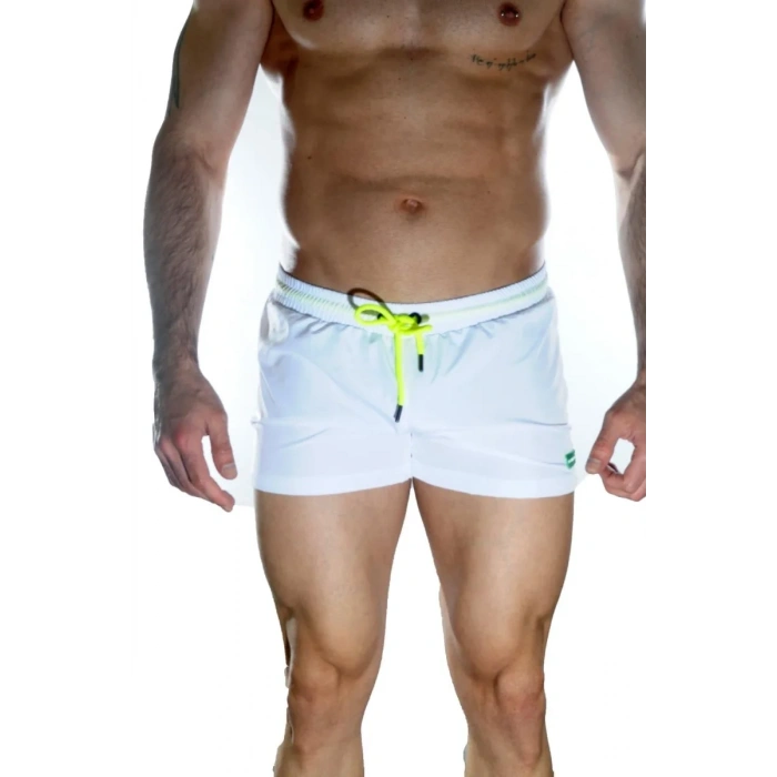 Erkek Beyaz Mini Mayo Short