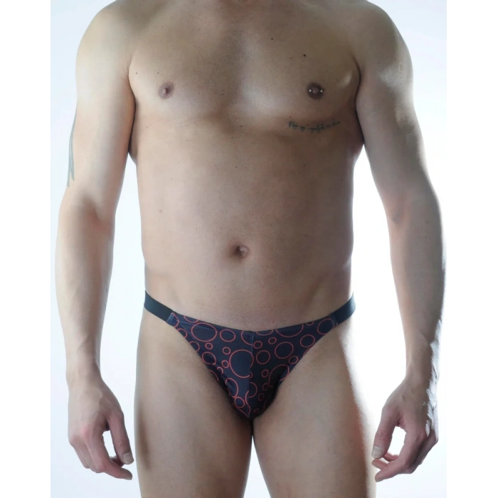 Erkek Daire Desenli Brazillian Slip