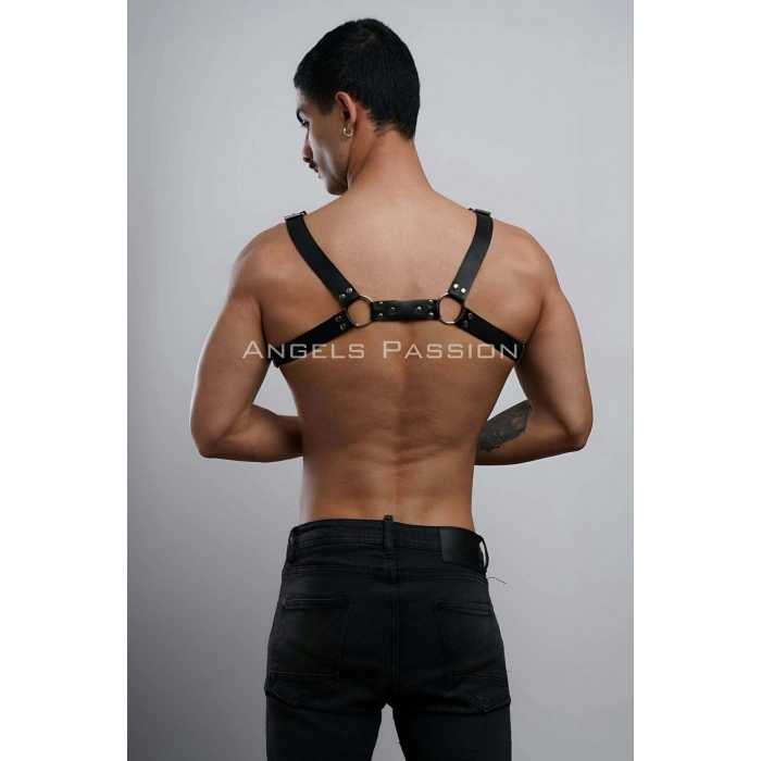 Erkek  Deri Fantazi Göğüs Harness - Brfm8