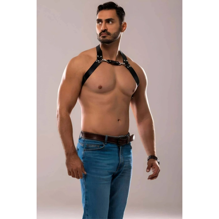 Erkek Deri Göğüs Harness - Brfm139
