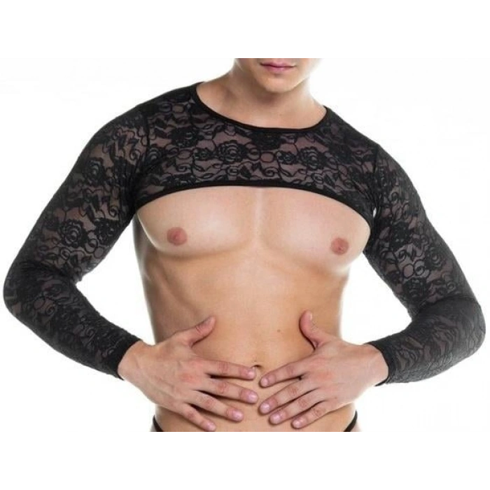 Erkek  Fantezi Dantel Crop