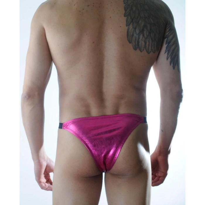 Erkek Fuşya Lame Brazillian Slip İç Giyim