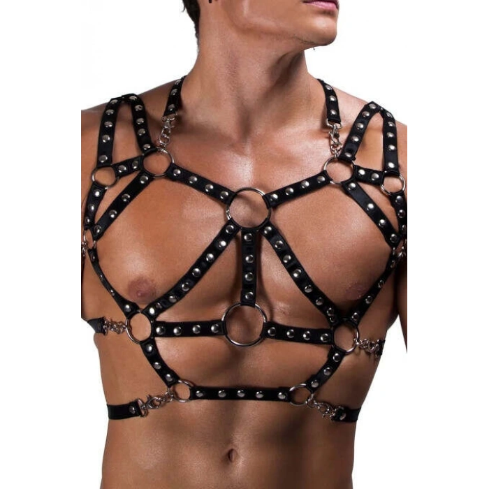 Erkek Lastik Göğüs Harness - Brfm191