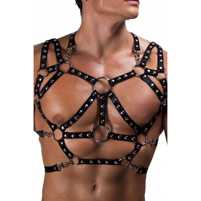 Erkek Lastik Göğüs Harness - Brfm191