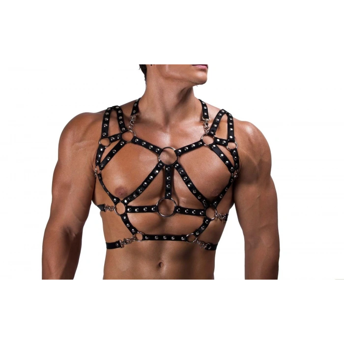 Erkek Lastik Göğüs Harness - Brfm191