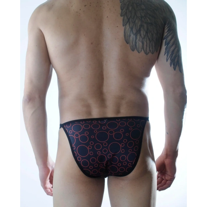 Erkek Metalli Daire Desenli Slip