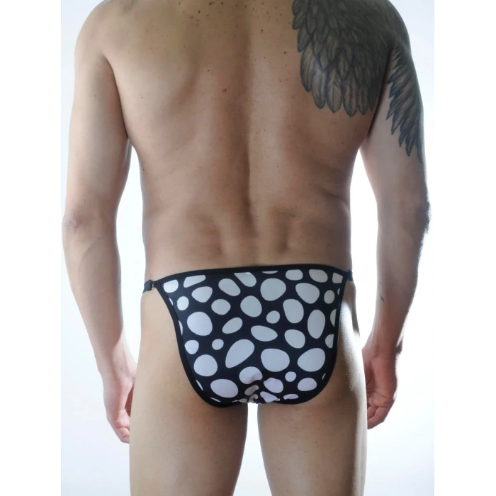 Erkek Metalli Desenli Slip Çamaşır