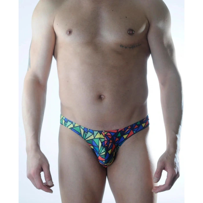 Erkek Renkli Desenli Slip İç Çamaşırı