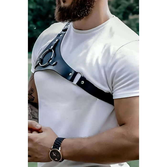 Erkek Tek Omuzdan Askılı Deri Aksesuarı - Brfm127