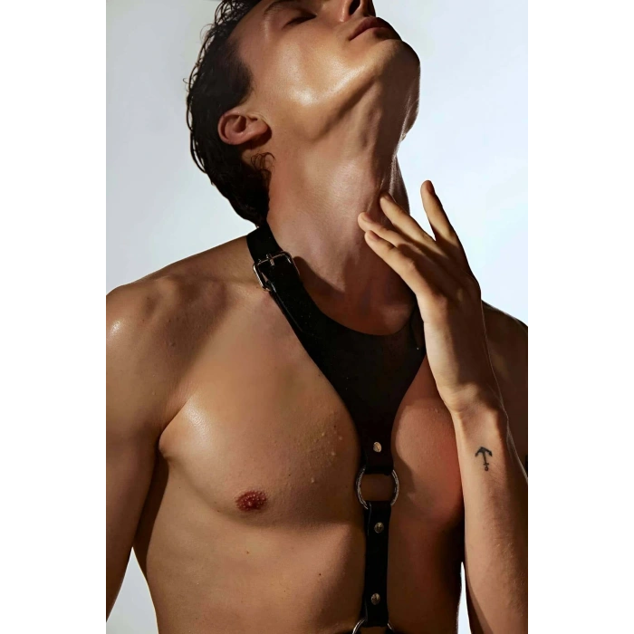 Erkek  V Göğüs Harness, Şık Gömlek Aksesuar - Brfm145