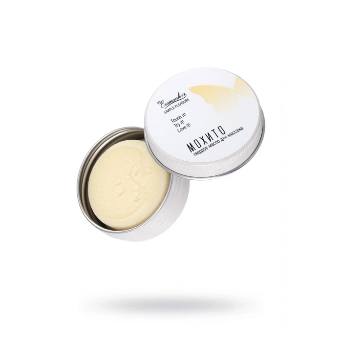 Eromantica masajı için katı yağ «Mojito», 20 g