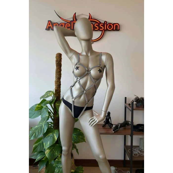 Erotik İç Giyim Reflektörlü Harness - APFT368
