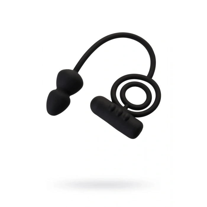 Erotist Ekstra Stimülasyonlu Anal Plug, silikon, siyah