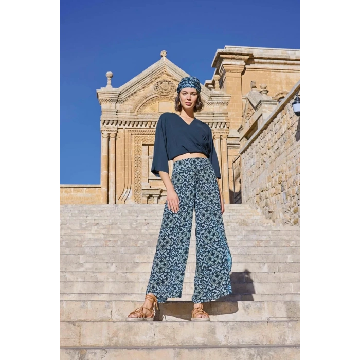 Etnik Desenli Alt Üst Takım