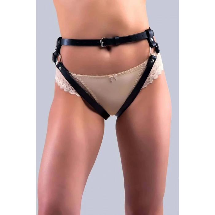Fantazi Deri Külot  Harness - APFT1007