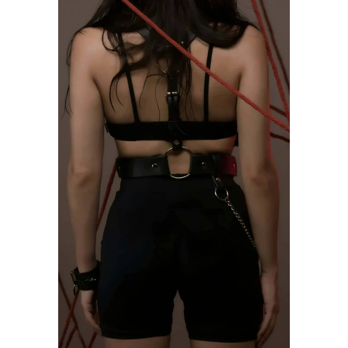 Fantazi Deri Omuzdan Askılı Harness - APFT1266