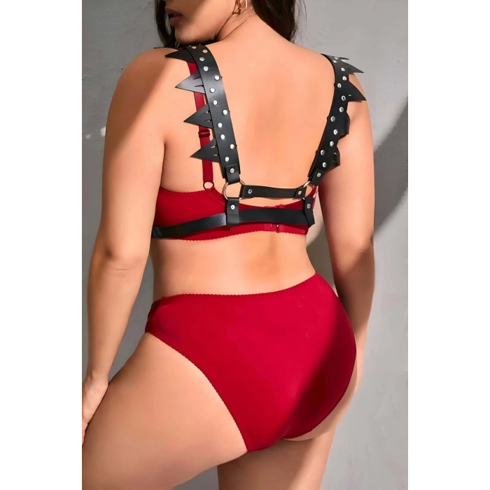 Fantazi Deri Seksi Göğüs Harness - Brf1166
