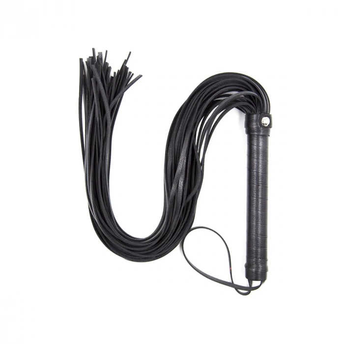 Fantezi Deri Kırbac Siyah