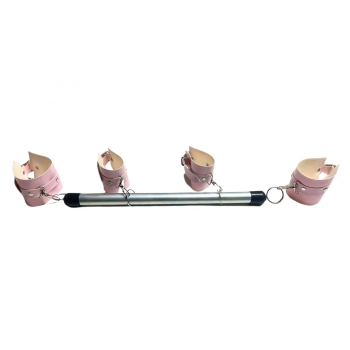 Fantezi Seksi Deri Borulu Pembe El Ayak Kelepçesi