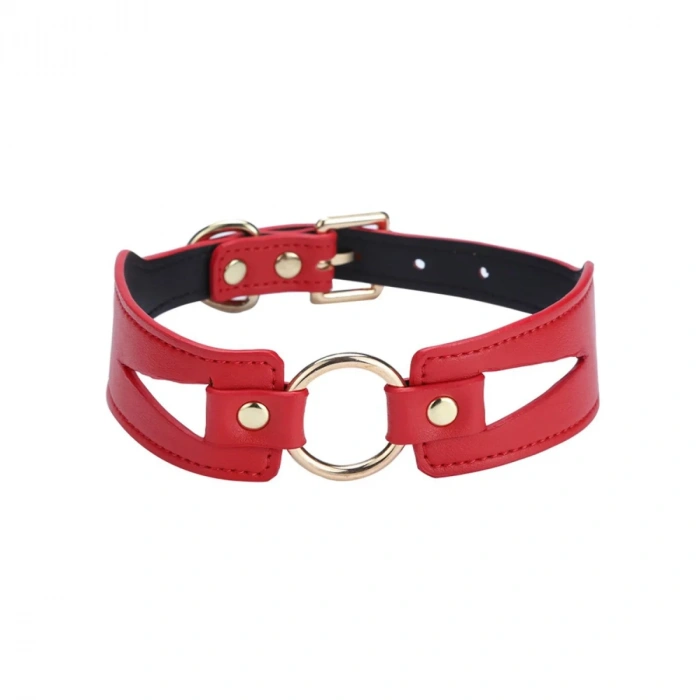 Fantezi Zincirli Tasma Kırmızı