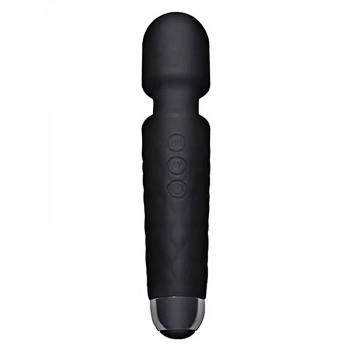 Female Wand Massager Şarjlı Vibratör - Siyah